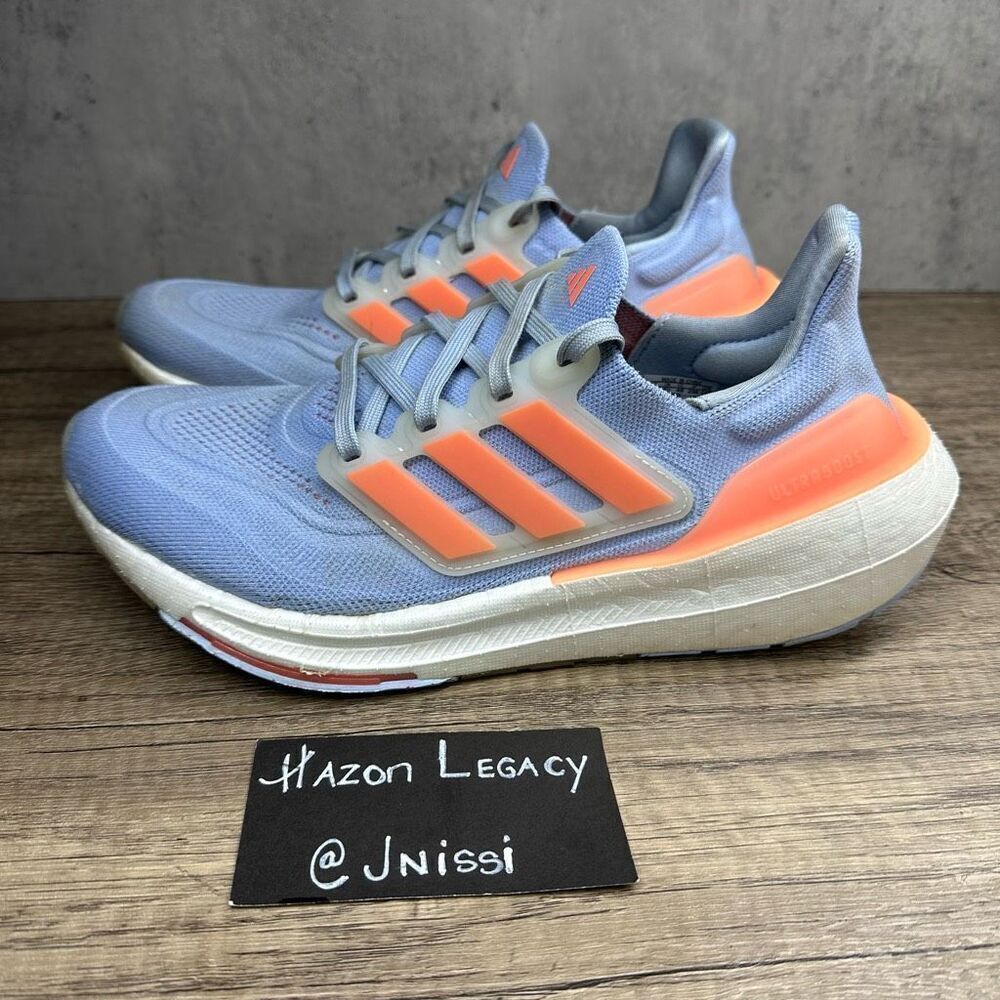 Adidas~Women's~ Ultraboost Light, Blue/Orange Running Shoes~Size 8